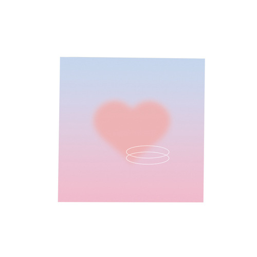 Sunset three-dimensional sticky notes for students with high-looking note paper ins sticky note book account label stickers