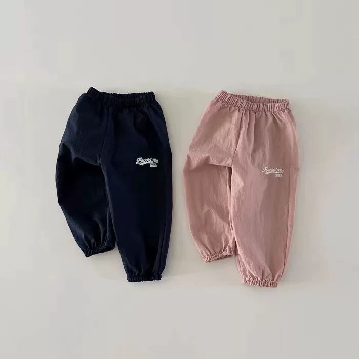 Brand autumn solid trousers for leisure for men and women girl's, Korean style, children's clothing