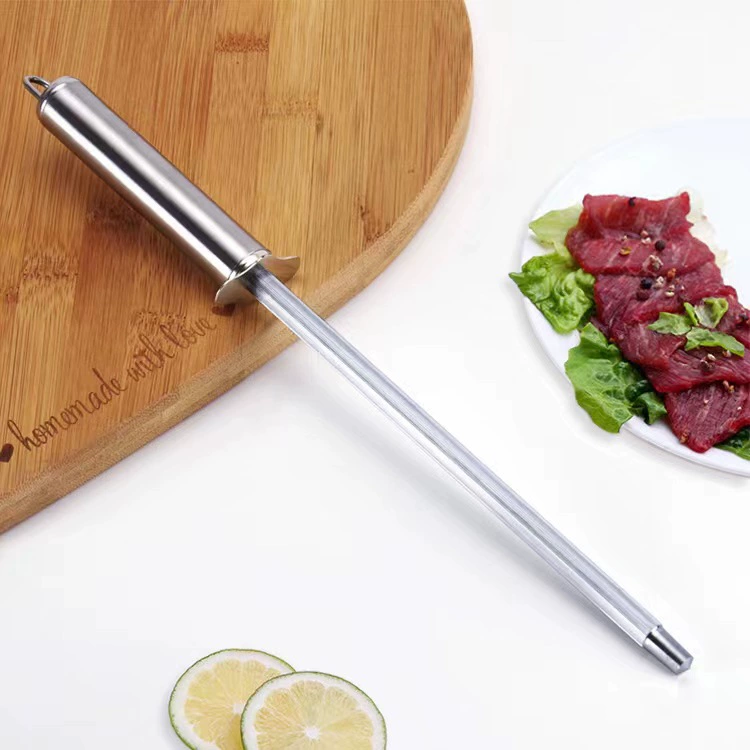 Оптовая продажа нержавеющая сталь кухня заточку нож палка butcher профессиональная ручной заточка палка быстрая заточка разделочная мясо заточка машина
