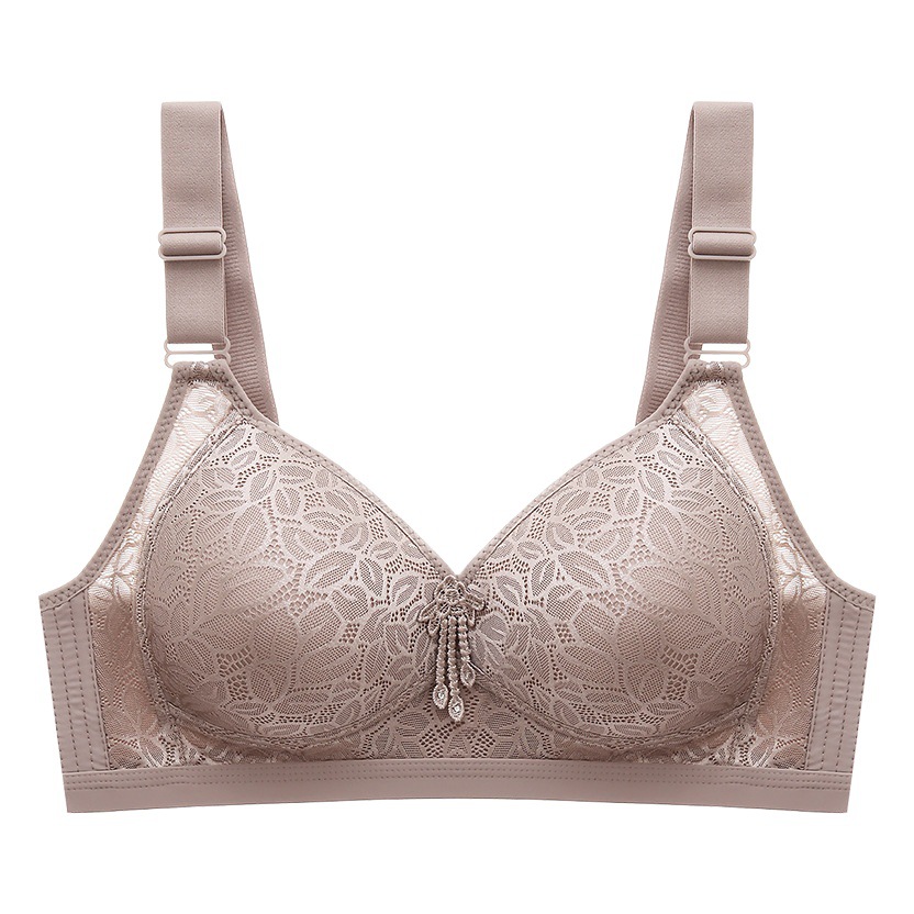 Más tamaño Delgado inalámbrico cómodo transpirable ropa interior ajustable pecho grande pequeño lado reunidos madre sujetador