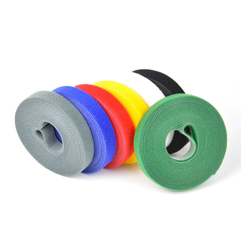 3 M 5 M rollo completo de Velcro Cable de gestión cinturón de corte de datos de almacenamiento de cable artefacto vinculante velcro cable tie auto-adhesivo