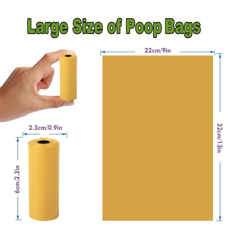 Bolsa de basura para mascotas de comercio exterior degradable solo rollo de heces bolsa de mierda bolsa de Amazon perro taburete bolsa de aseo para mascotas