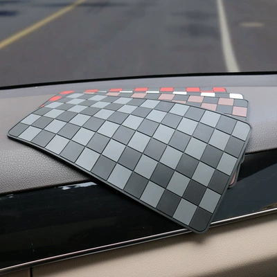 Car Anti-Slip Mat, Square Diamond-Shaped Car Accessories, Anti-Slip Center Console Decoration Mat, Car Center Console Anti-Slip Mat