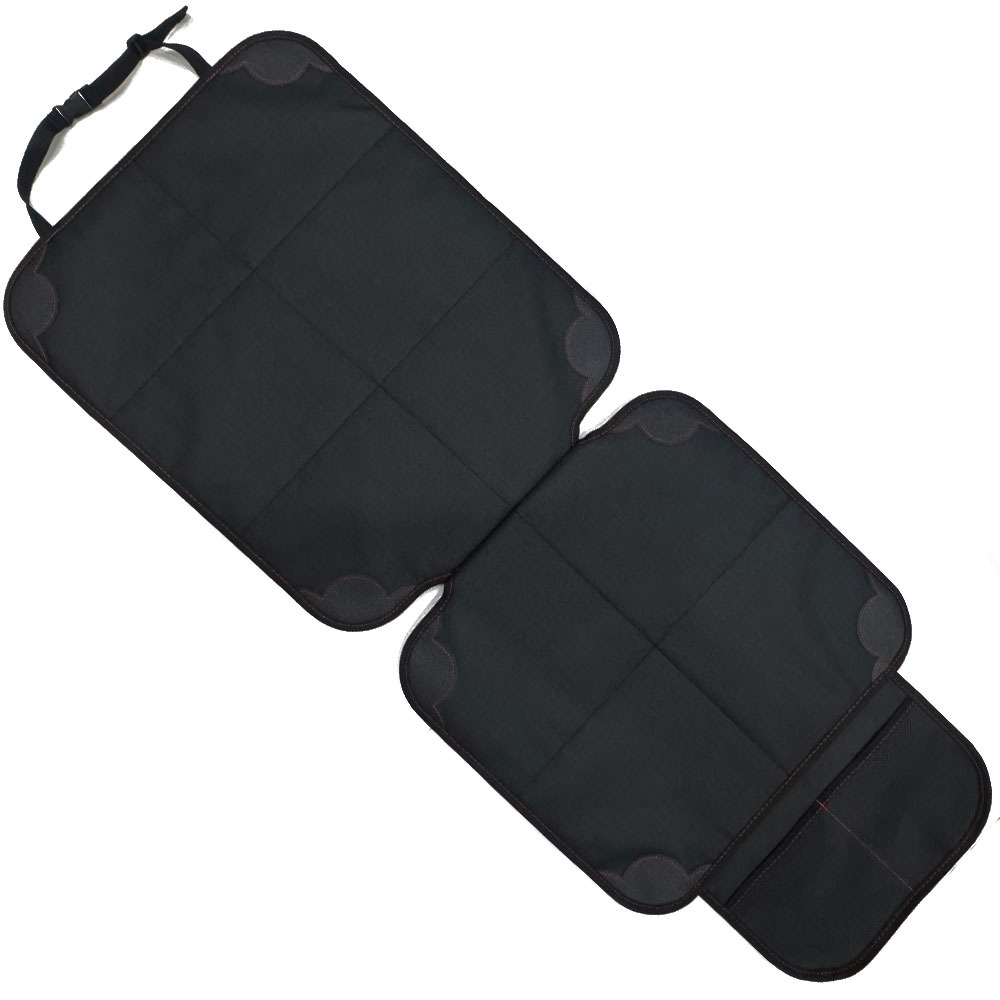 Yà mǎ Amazon Children Car Seat Mat Anti-slip Anti-wear Protection Pad (Seat cushion, seat cover) - yuanbao-leather-red-line