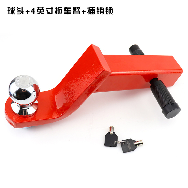 Fábrica directa de vehículos de modificación todoterreno accesorios caer 2 pulgadas 8 pulgadas brazo de remolque hueco negro rojo al por mayor