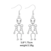 001-89. Skeleton Earrings