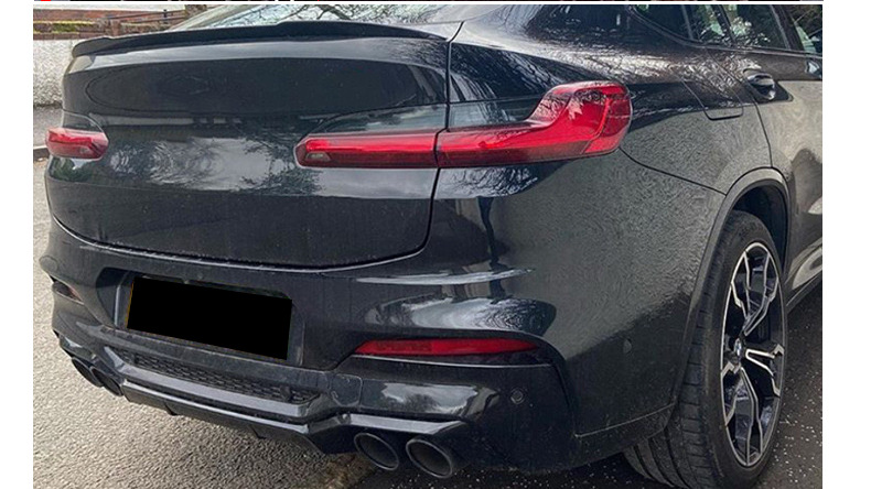 Suitable for BMW X4 tail G02 modified X4M tail non-perforated car rear spoiler original fixed wind wing
