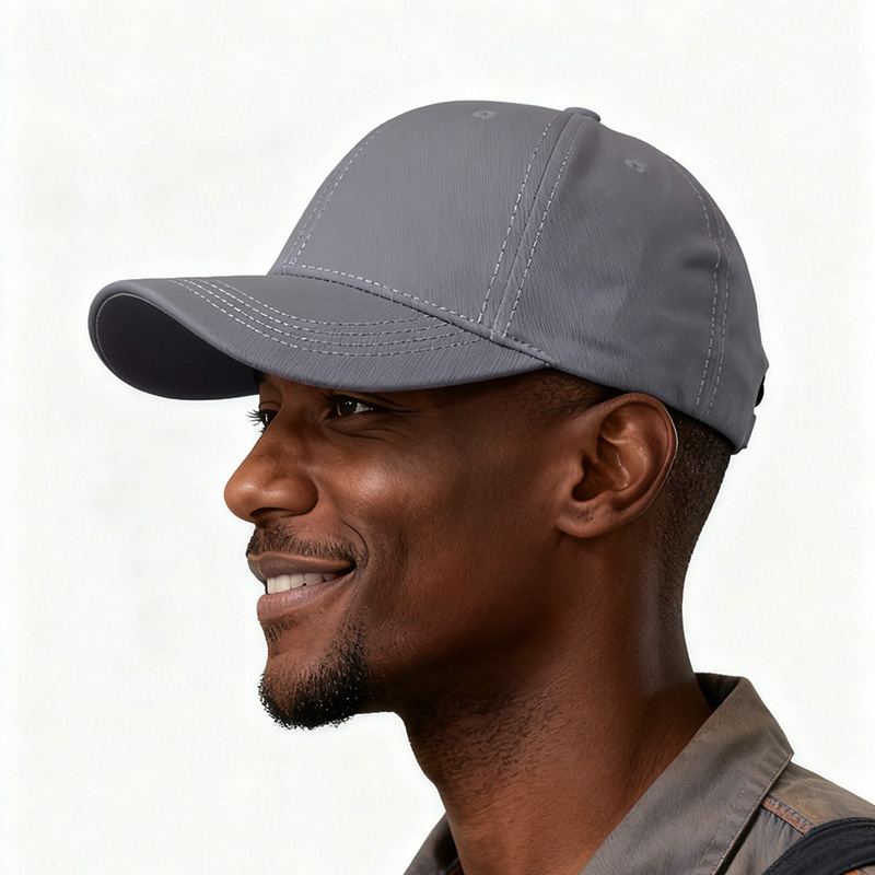 Sombreras de béisbol de algodón en stock de hebilla metálica con gorras de gran tamaño alrededor de la gorra de trabajo europea y americana se pueden personalizar para imprimir bordados