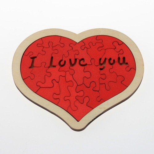 Wooden love puzzle, children's educational toys, birthday gifts for college boys and girls, intellectual toys wholesale