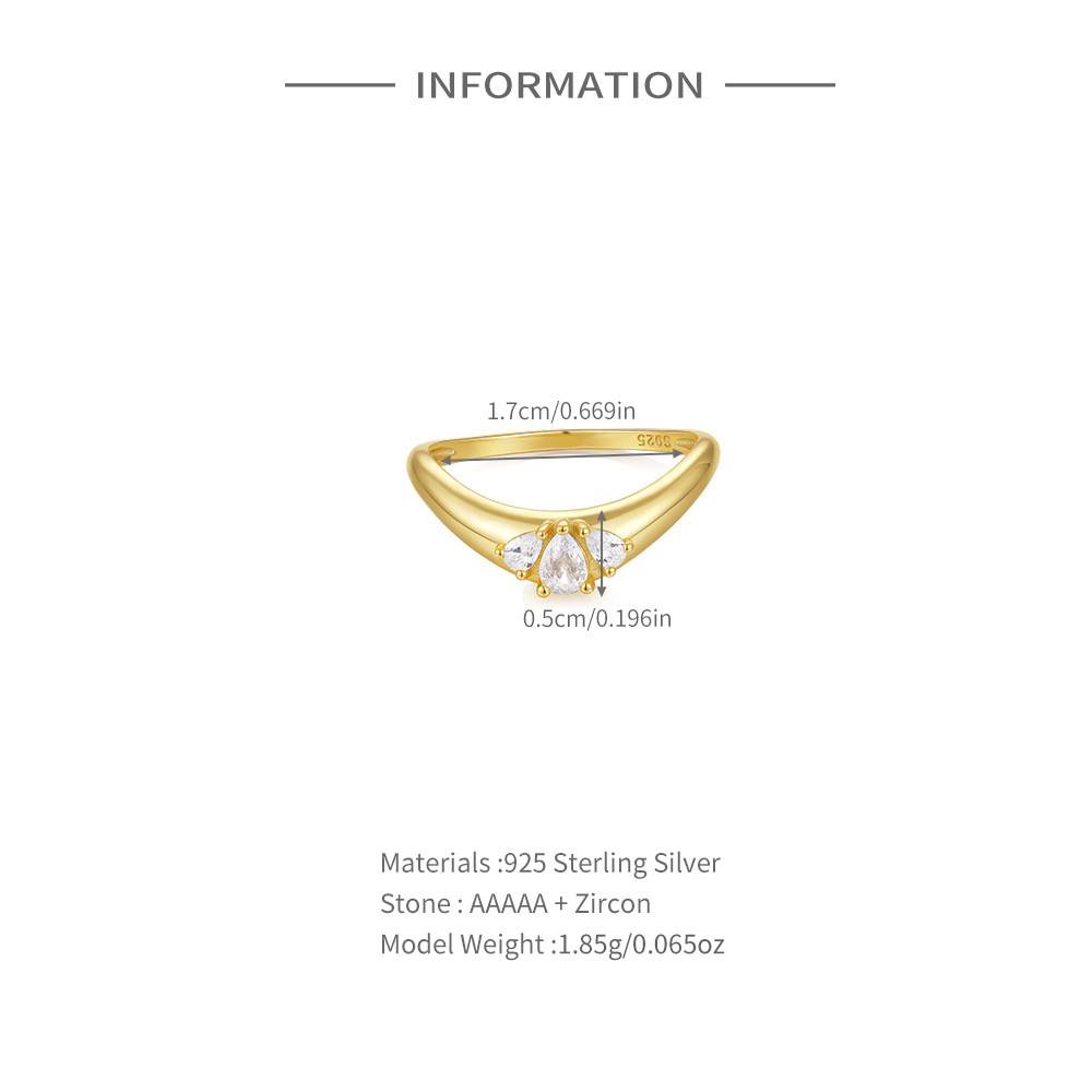 1g Weight Zircon Inlay Material Charm Rings, Rings Classification 7 Ring Size 1 Piece Quantity Wedding, Date, Engagement Occasion 925 Sterling Silver Material Cross, Star, Heart Shape Pattern All Seasons Season Women's Gender Inlay Design Simple Style Style Gold Color 925 Sterling Silver Zircon Cross Star Heart Shape Charm Rings Rings 925 Sterling Silver Rings 7