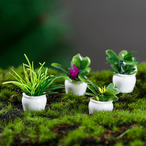 Dollhouse doll house accessories mini plant model finished gardening landscape micro landscape ornaments