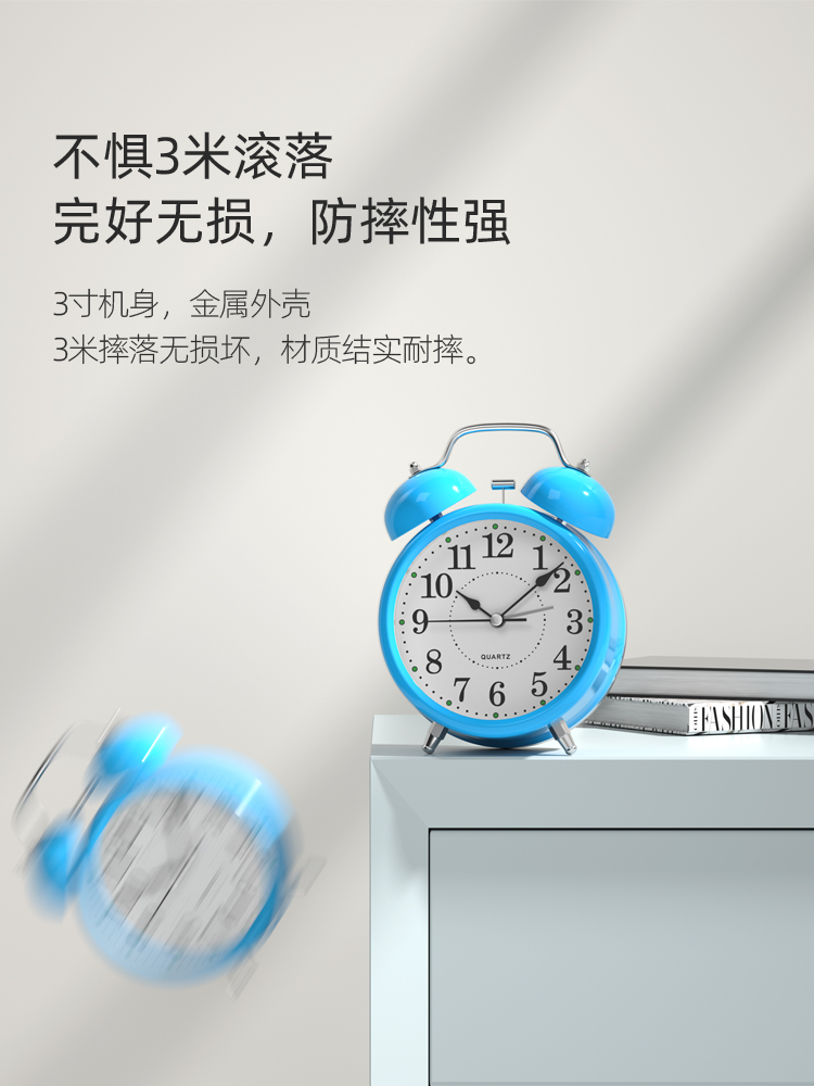 알람 시계 학생들은 2024 개의 새로운 침대 옆 작은 알람 시계 어린이 시계 남학생과 여자를위한 야간 조명 상수