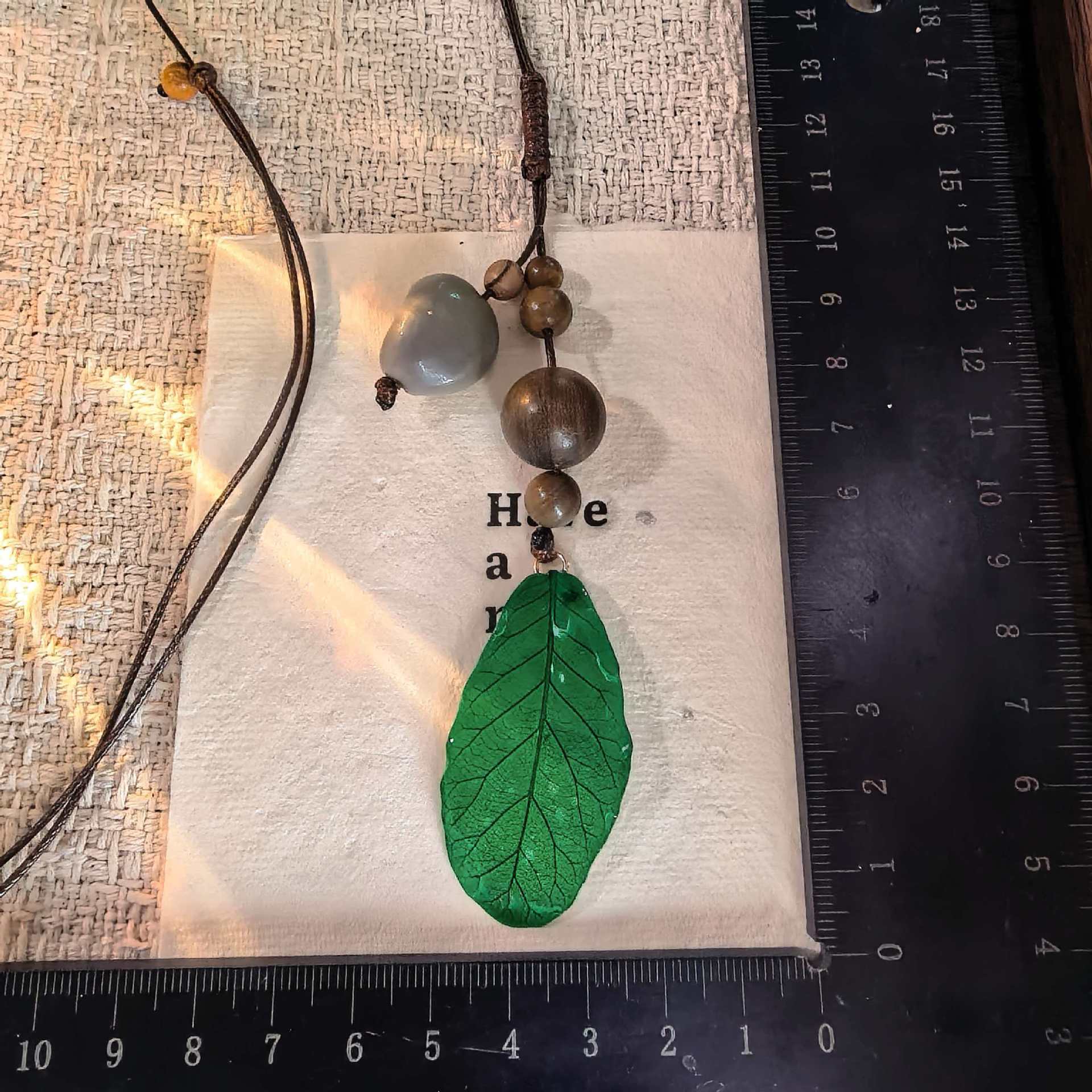 D-420C Epoxy Oak Leaves + Yuezi Bodhi (natural leaves have mottled leaves)