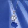 Import diamond pendant, necklace, USA, platinum 950 sample
