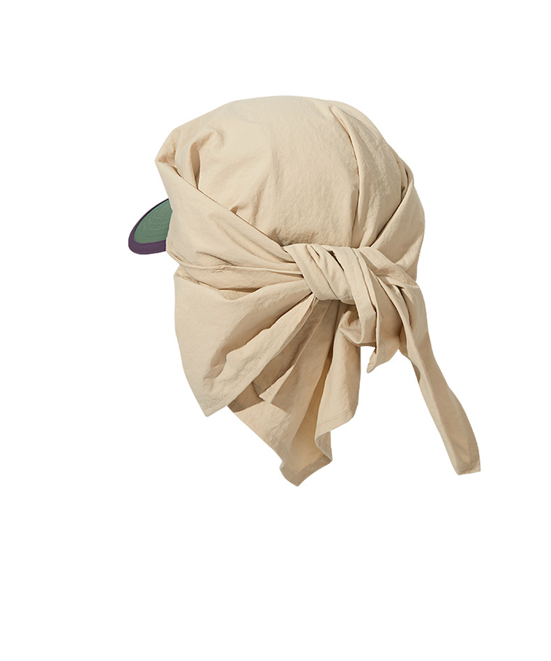 Summer Power Protection, Sunscreen, Sunshade Hat, Unique Design, Colored Tie Headband, Embroidered Street Skateboarding,_voghion.com
