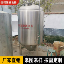 不锈钢立式啤酒发酵罐 食品级精酿啤酒设备 定做啤酒酿制设备鲜啤