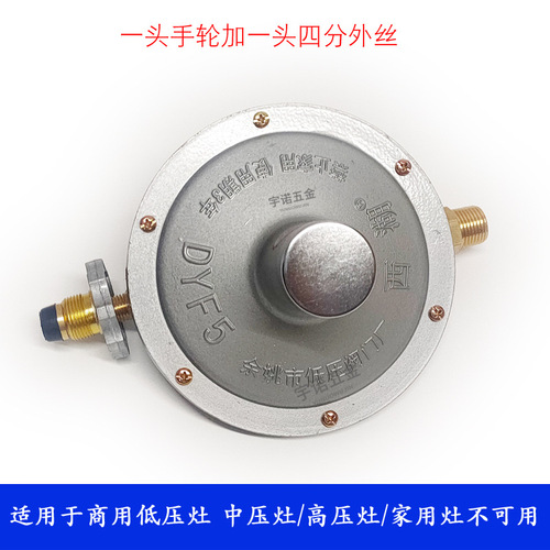 Xihu Brand Pressure Reducing Valve YJ5 Cubic Steel Cylinder Unadjustable Valve 2 Cubic Two-Head External Thread Commercial Valve Low Pressure Valve