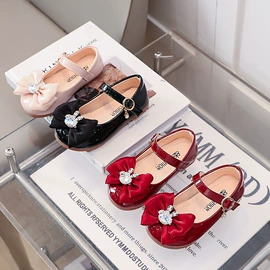 童皮鞋;水晶/水钻鞋;童凉鞋