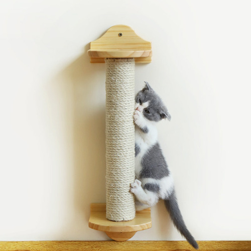 Meow Fairy Cat Scratching Post Cat Climbing Frame Pet Supplies Solid Wood Cat Climbing Frame Sisal Post Cat Supplies Funny Cat Toy