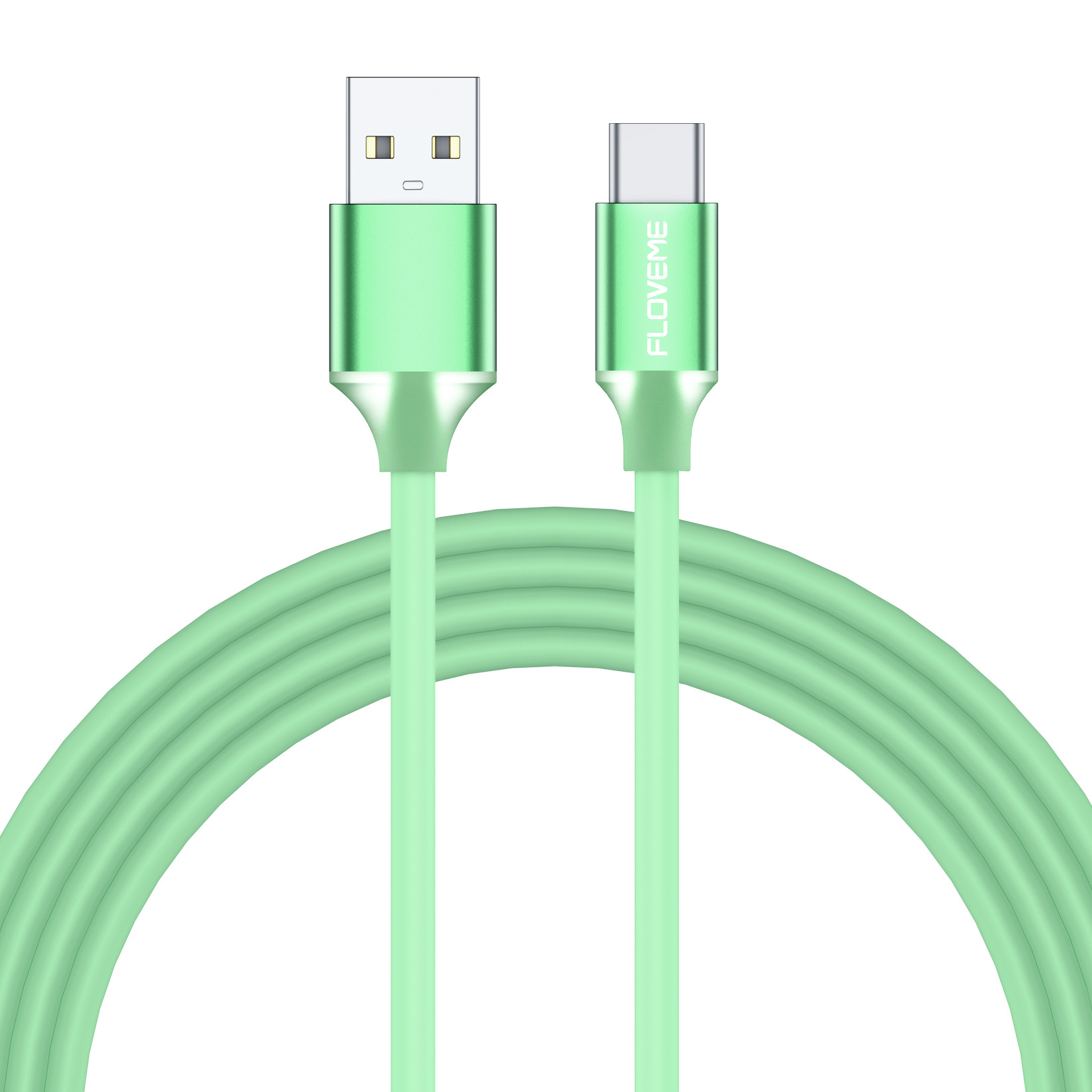 Il nuovo cavo dati di tipo C con ricarica rapida 5A in silicone liquido imitazione per cellulare di Floweme_voghion.com