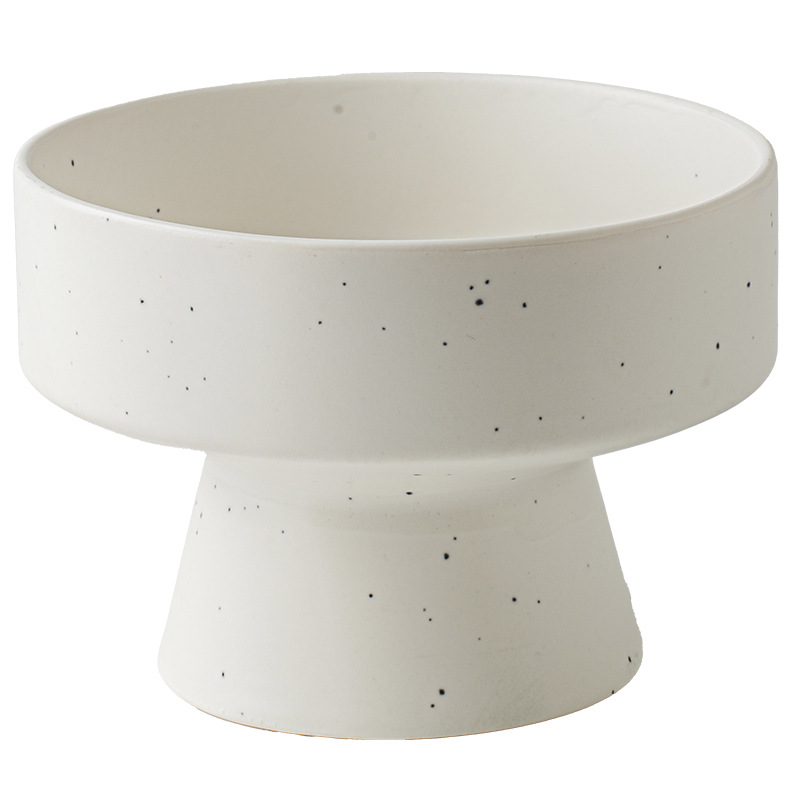 Salpicar tinta simple, simple y elegante plato de cerámica mate, plato de frutas, plato de postre, salón de té, plato de pastelería de frutas secas, exportación transfronteriza