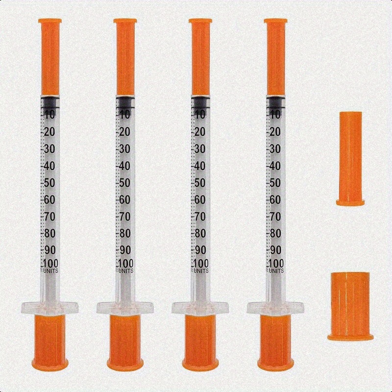 外国貿易専用医療用使い捨てインスリン注射器小容量 1 ml 比例滅菌ハンドプッシュシリンジ|undefined