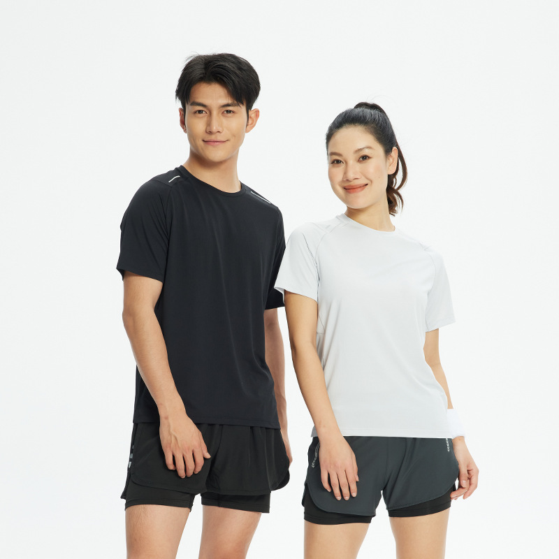 Camiseta deportiva de manga corta para hombres ropa de secado rápido verano casual Top personalidad europea y americana Amazon ropa para correr ropa de entrenamiento