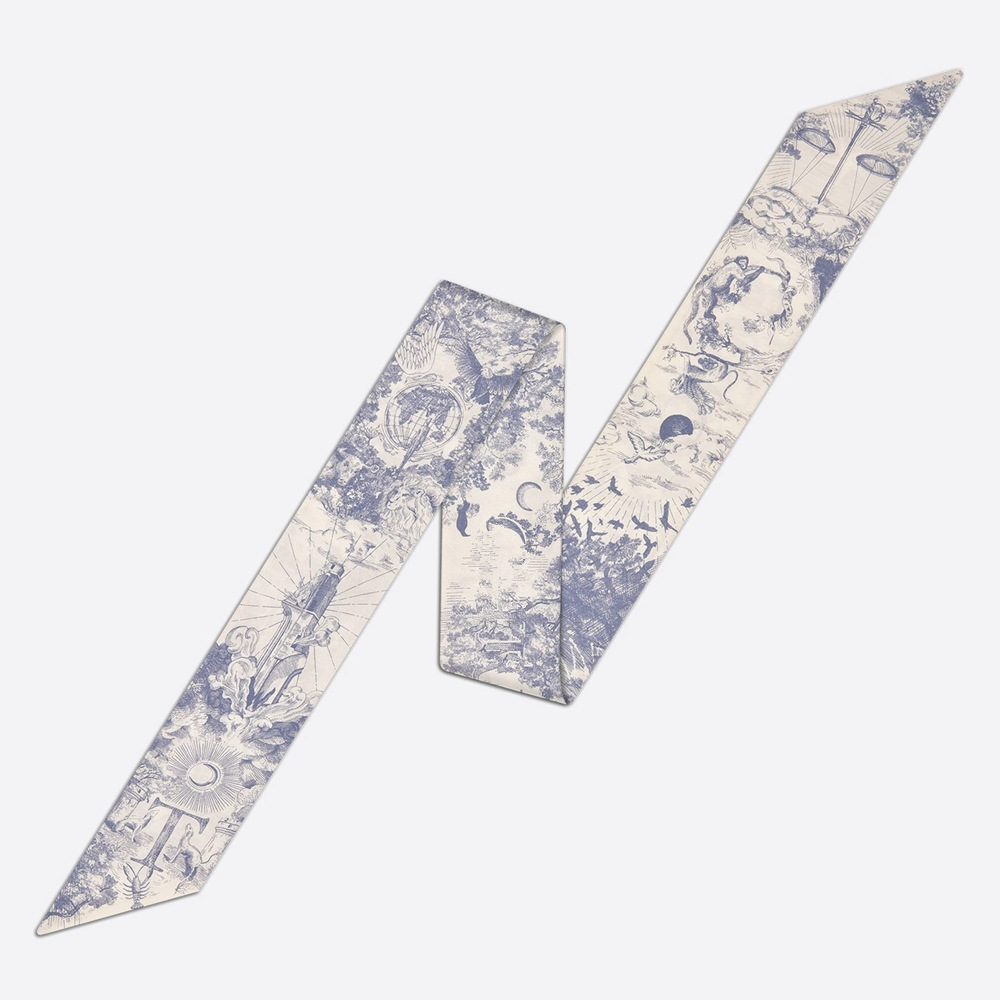 20g Weight Silk Scarf Classification Daily Occasion Silk Material Letter Pattern All Seasons Season Women'S Gender Printing Design Fashion Style Women's Fashion Letter Silk Printing Silk Scarves 24