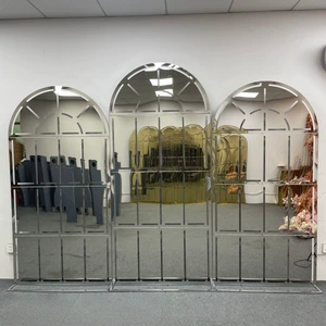 Новая свадебная реквизита для полукруга Gold Gold Screen Screen Screen Page Arck Arck Arck