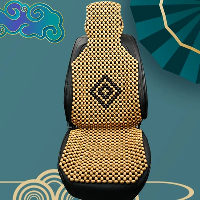 Cool pad – New Hand-Woven Wooden Bead Car Seat