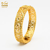 Metal gold bracelet for bride, accessory, India, light luxury style, wholesale