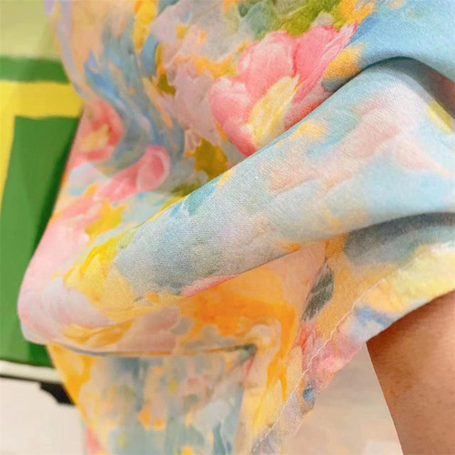 Girls summer skirt flower sleeveless vest dress 24 summer clothes new foreign trade children's clothing drop shipping 3-8 years old