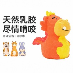 Qmonsterペットシミュレーション動物玩具モデル犬発声玩具噛み込み解消神器木彫り家族