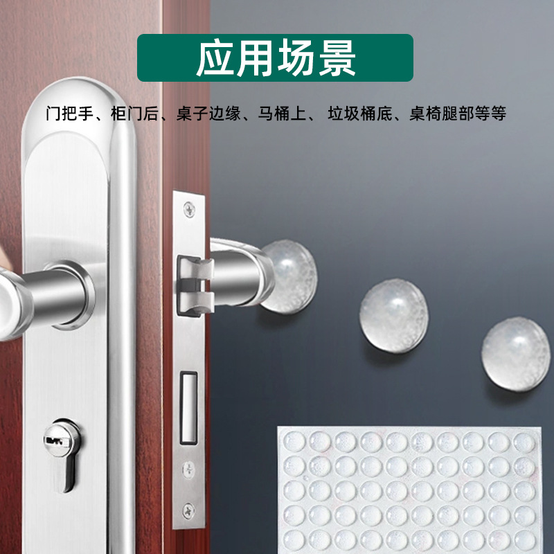 En stock autoadhesivo almohadilla de pie de silicona transparente mesa y silla antideslizante almohadilla anticolisión gabinete silenciador almohadilla de goma cojín de presión resistente al desgaste