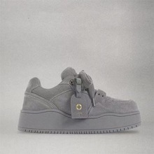 废土风秋冬新款板鞋2024小众情侣面包女款厚底增高运动休闲运动鞋