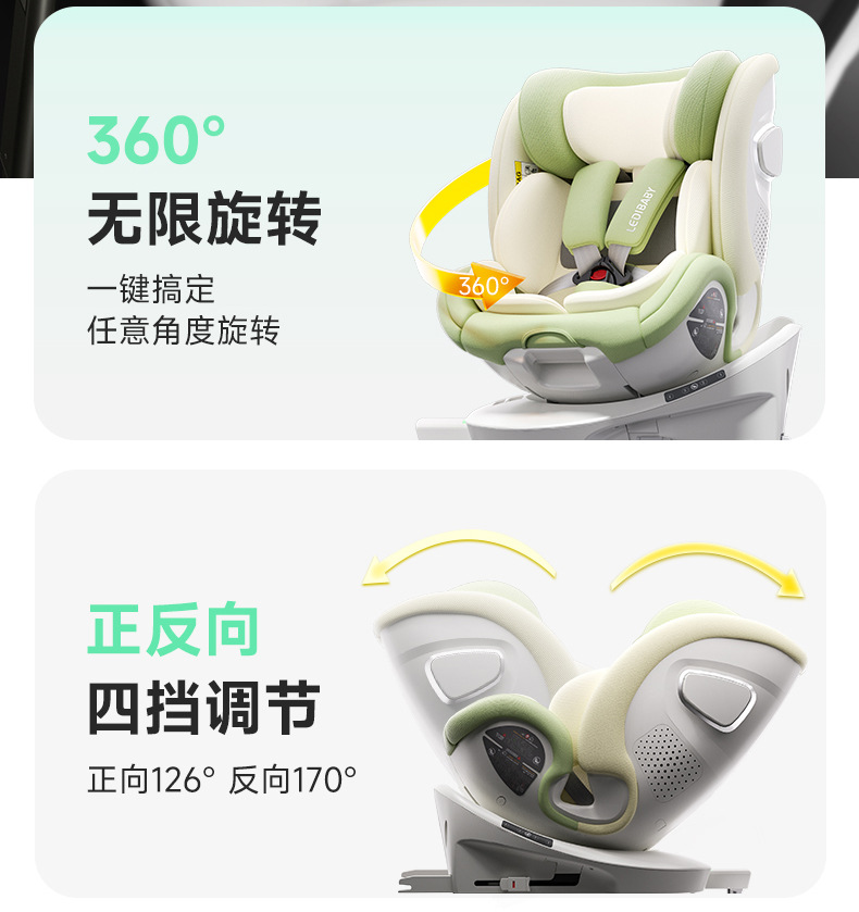 Leti Baby Space Capsule Pro+ Kids Safety Seat Baby Car for 0-12 Years Old