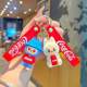 New Cartoon Cola Lab Keychain Keychain Car Exquisite Doll Cute Bag Pendant Pendant Gift