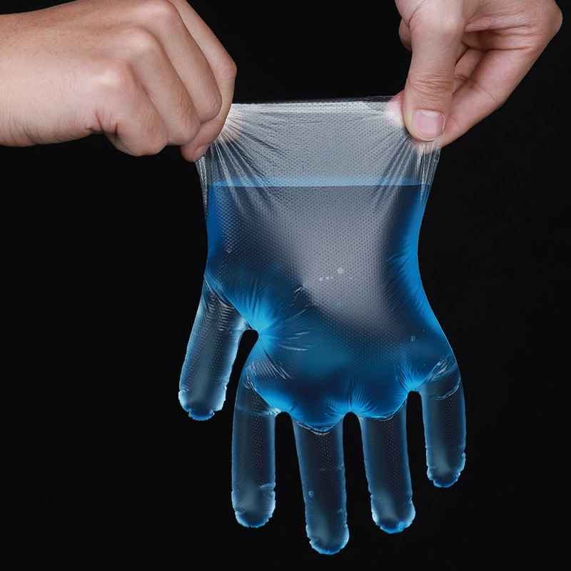 Disposable plastic transparent gloves for hotel
