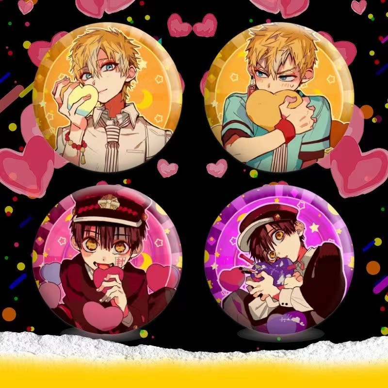 Geobound Teen Himari-kun Dual Flash Badge Himari-kun Source Light 75mm Laser Pop Anime Merchandise Gusu Pin