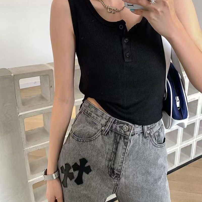 Summer Cotton Threaded Vest New Style Thin Outwear Ing Sho