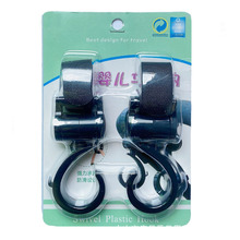 婴儿车挂钩360度旋转魔术贴电动车溜娃车多功能推车挂钩