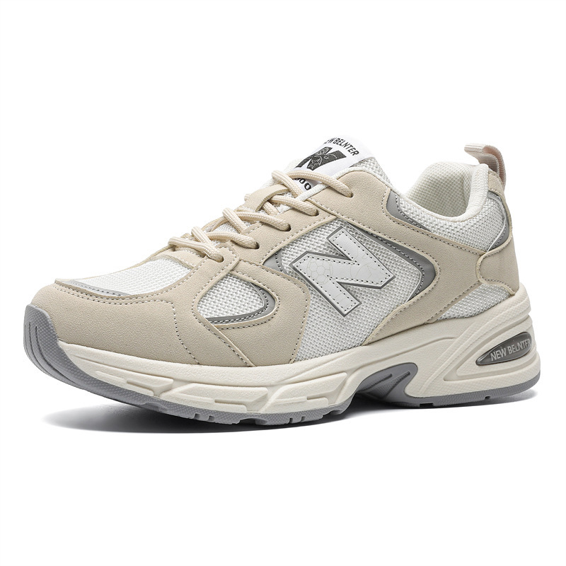 Four Seasons Retro Sports Shoes New Balance Cool Running Shoes Couples Thick-Soled Dad Shoes Men's and Women's Casual Versatile Shoes