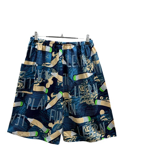 Summer cotton satin pajama shorts for men, 56 cm, with pockets, wearable outside, plus-size home leisure.