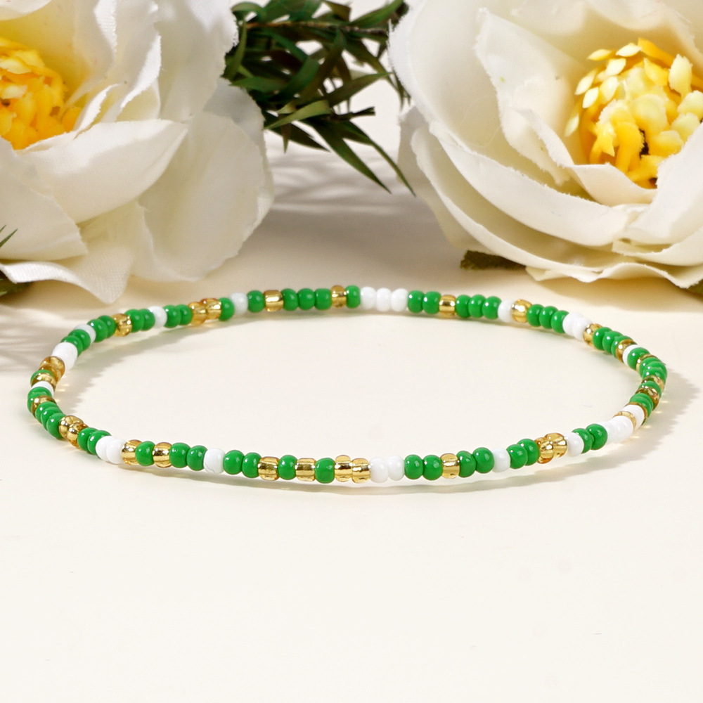 6g Weight Bracelets Classification Seed Bead Chain Material Beaded Chain Chain Type 1 Piece Quantity Holiday, Daily Occasion Seed Bead Material Geometric Pattern Women's Gender Casual, Simple Style Style Beaded, Handmade Craft Casual Simple Style Geometric Seed Bead Wholesale Bracelets 6