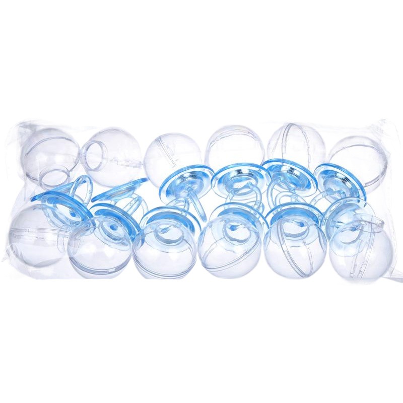 En stock al por mayor de calidad alimentaria PS pezón caja de dulces de plástico transparente bebé un mes de edad regalo creativo caja de dulces