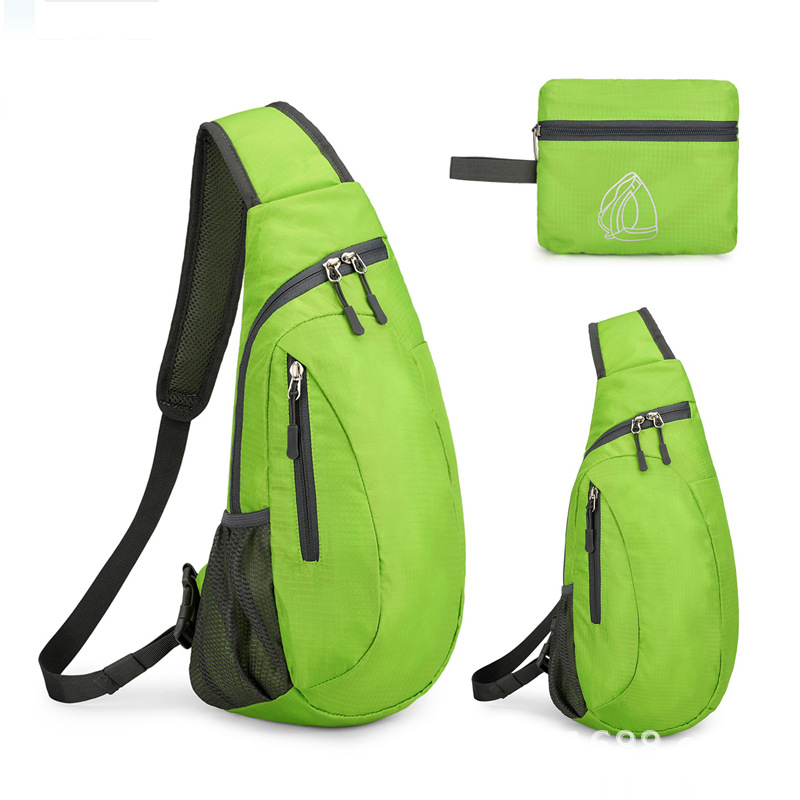 Bolso cruzado del pecho de los hombres plegables del estilo coreano bolso de Crossbody del hombro de las mujeres Bolso de los deportes de los hombres bolso de hombro al aire libre LOGOTIPO impreso