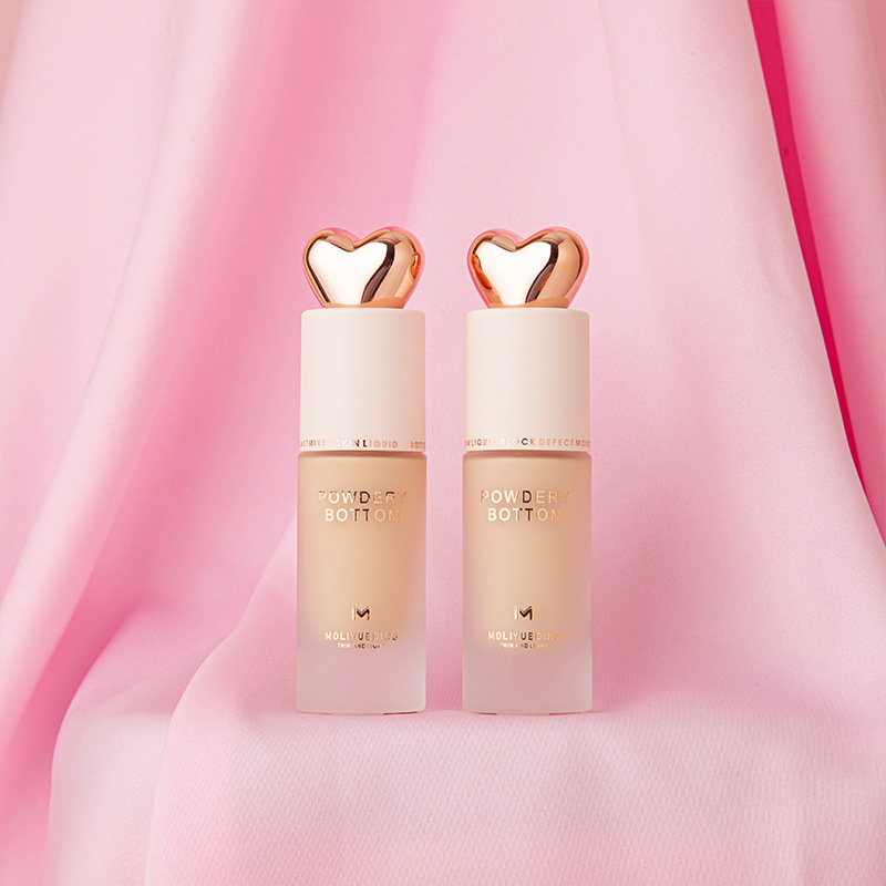 Magic power Promise Peach Clear and transparent Liquid Foundation Light and thin Bright Exquisite Oil control Moisture BB Frost