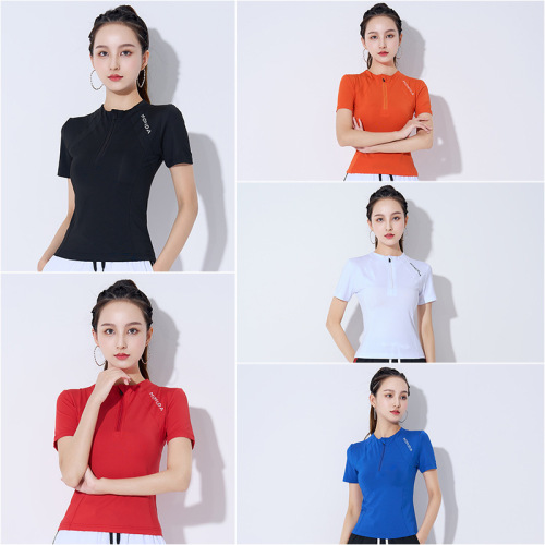 Summer and Autumn Short Sleeve Running Sportswear Hip-Hop Square Dance Wear New Quick-Drying Dance Performance Fitness Clothing for Women