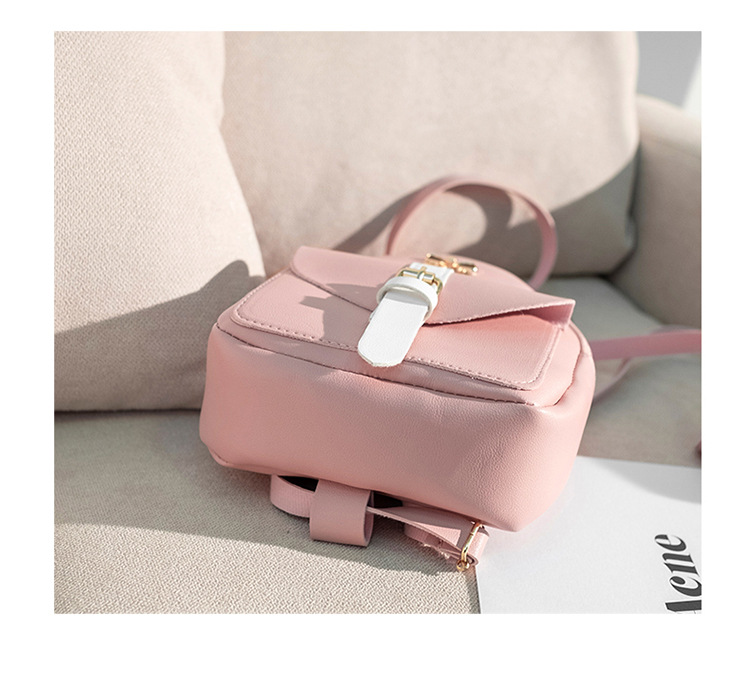 2021 New Mini Backpack Cute Dual-use Metal Ziper Bag Wholesale display picture 3