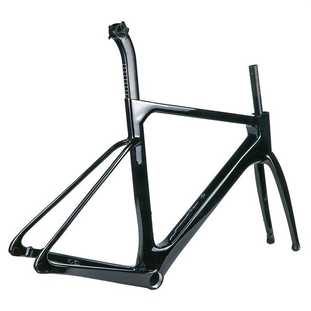 Bicycle Full Carbon Fiber Frame 700C Ultra-Light Road Bike Wind-Breaking Disc Brake Racing 50 Frame Cross-Border